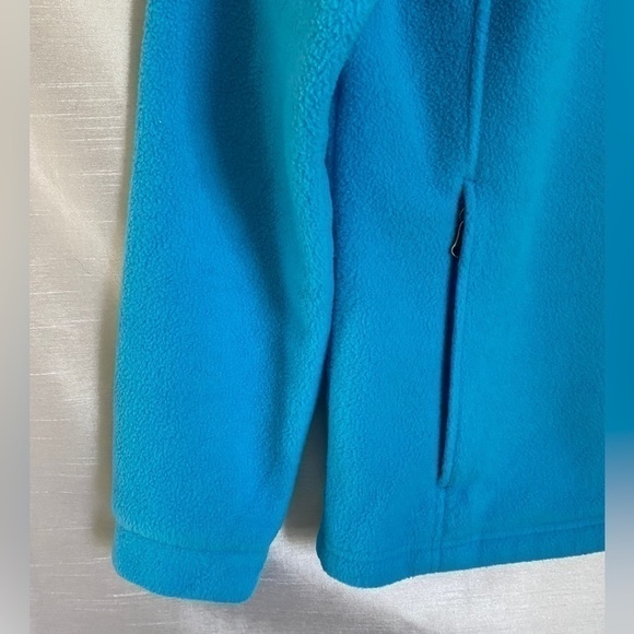 Columbia Full Zip Fleece Jacket Turquoise Youth Lg (14-16) - Picture 7 of 10